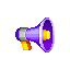 紫色擴音器