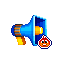 紅色擴音器