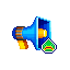 綠色擴音器
