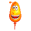 黃色爆笑蟲氣球