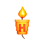 白色蠟燭跟隨
