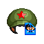 中國軍人火焰藍寶髮型